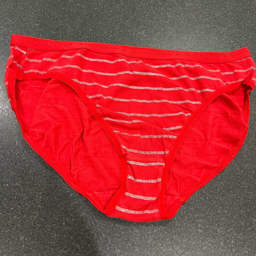 Victoria’s Secret Vibrant Red High Leg Brief Size Medium